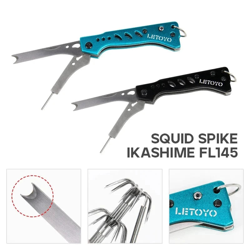 China China LETOYO Squid Nerve Cord Cut Fishing Tools Correct squid jig hook Stainless Steel Squid Knife for Webfoot Octopus Cuttlefish