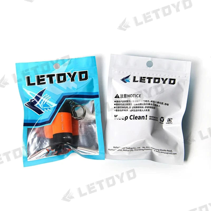 China China LETOYO UV USB Flashlights Led Mini Light Portable Rechargeable Waterproof Flashlight for squid jig Sea fishing accessories