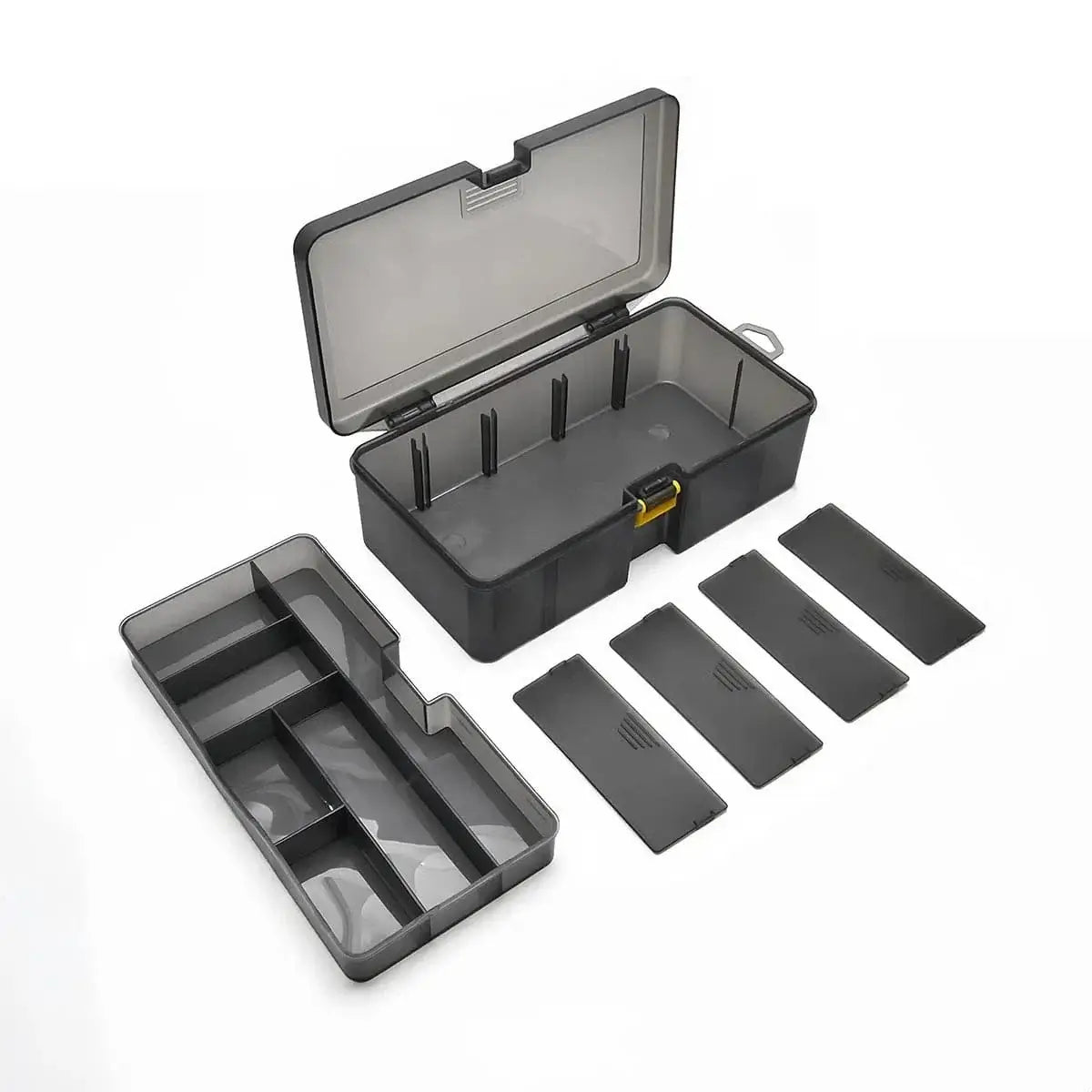 China China Light Grey Fishing Tackle Box Large Capacity Fishing Accessories Tool Storage Box Fish Hook Lure Fake Bait Box Fishing Supplies