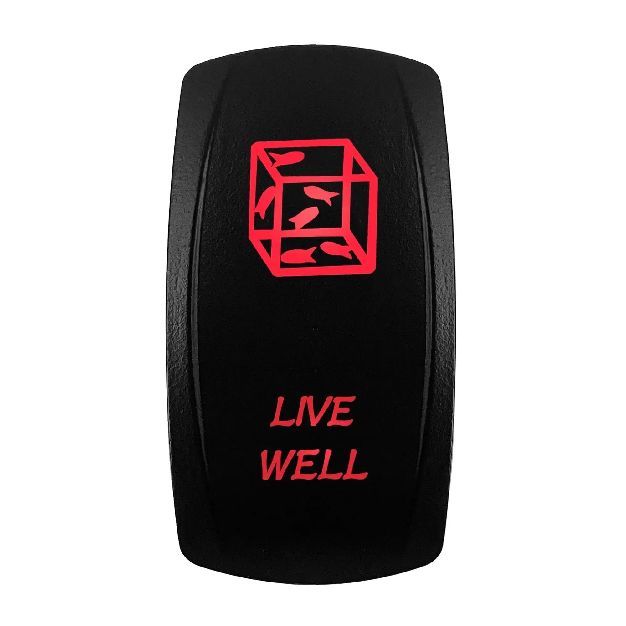 China China LIVE WELL Red Led Light Bar Car Boat Rocker Switch 12V/24V Marine Grade Toggle Switch SPST/DPDT for Polaris Jeep Autosteer Auto Machinery