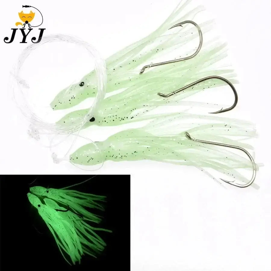 China China luminous Artificial 6 bags srtificial octopus sabiki rigs bait , fishing snapper rigs , Sea Grouper pink sailfish lure bottom bait