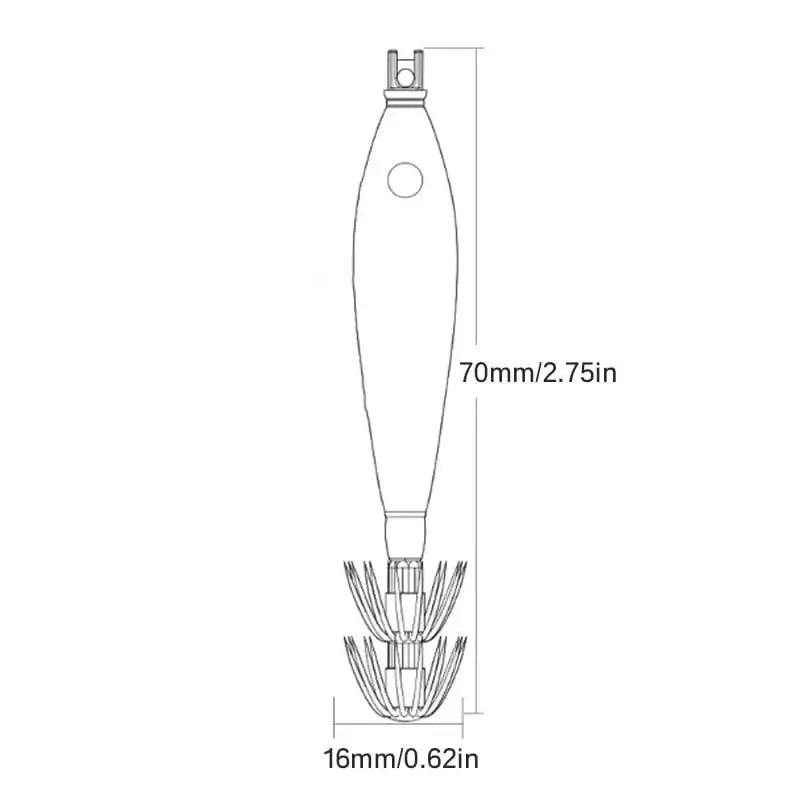 China China Luminous Floating Squid Jig Eging Fishing Squid Lure Artificial Bait for Fishing Squid Octopus Luminous Cuttlefish Hard Bait Jig