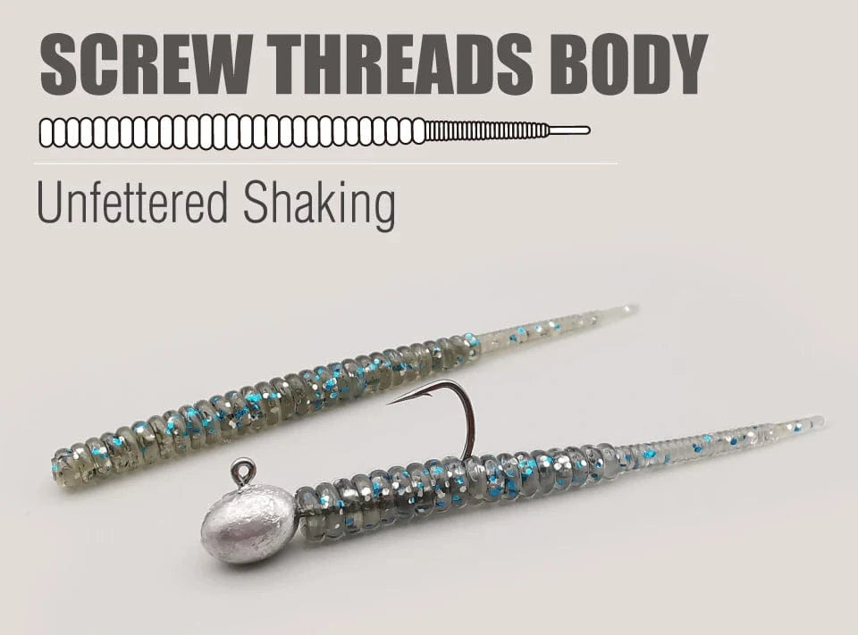 China China LUREHOLIC 0-2.5” Free Cut Aji Fishing ROCK ADDER Fineese Lure Fishing Soft Lure Needle Tail Mini