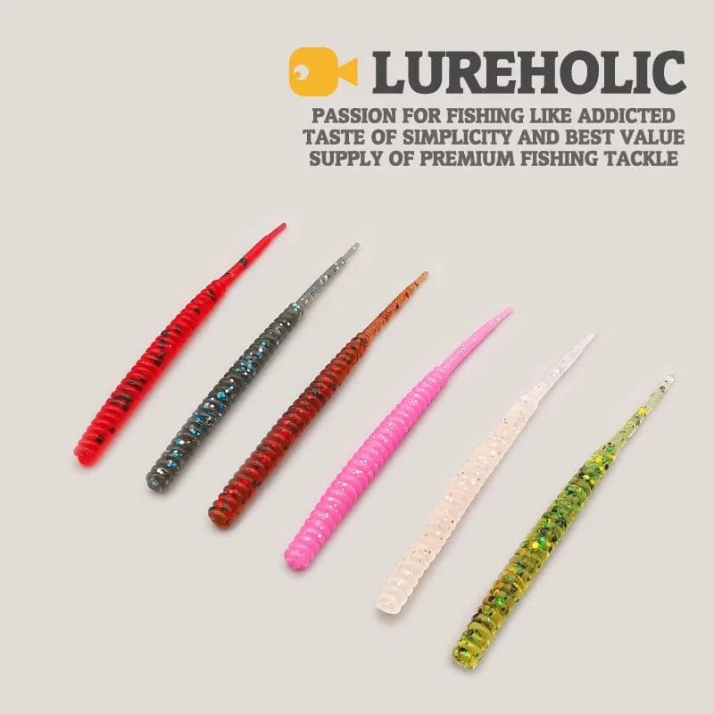 China China LUREHOLIC 0-2.5” Free Cut Aji Fishing ROCK ADDER Fineese Lure Fishing Soft Lure Needle Tail Mini
