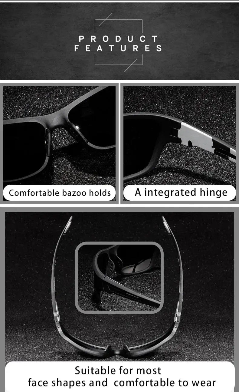 China China Luxury Polarized Fishing Sunglasses  Fishing Classic Sun Glasses Men's Driving Shades Male sunglass Vintage Travel sunglass