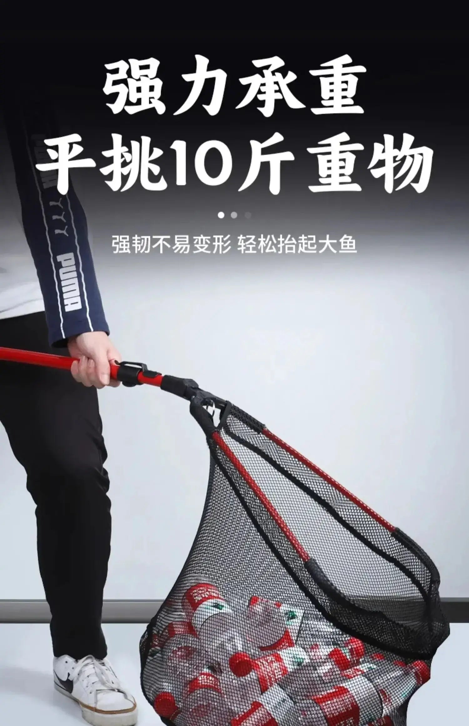 China China Luya folding net portable stream micro coated net boat fishing retractable sea fishing small net