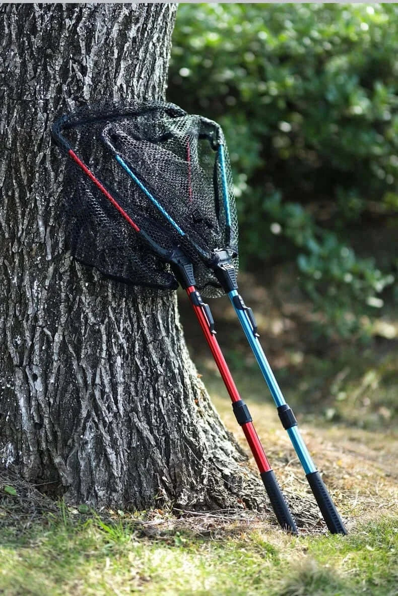 China China Luya folding net portable stream micro coated net boat fishing retractable sea fishing small net