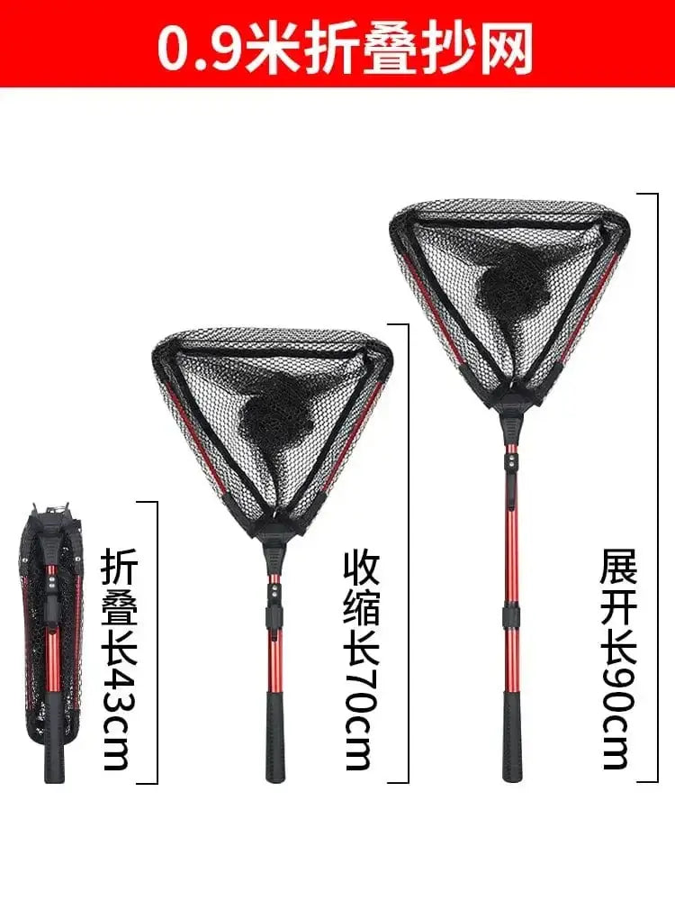 China China Luya folding net portable stream micro coated net boat fishing retractable sea fishing small net