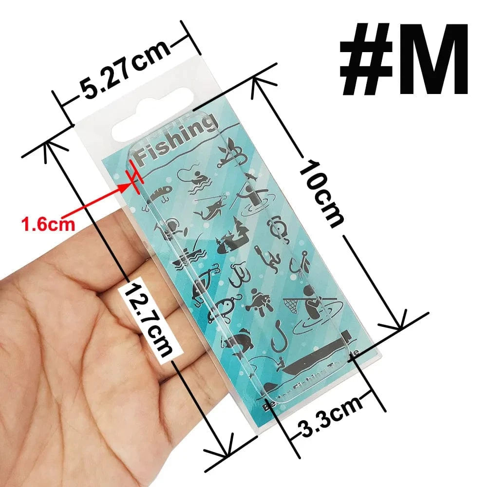 China China M box and card 100 pcs plastic Retail box or Paper Card For Fishing Lure Bait Fishing Hook Fishing Accessories