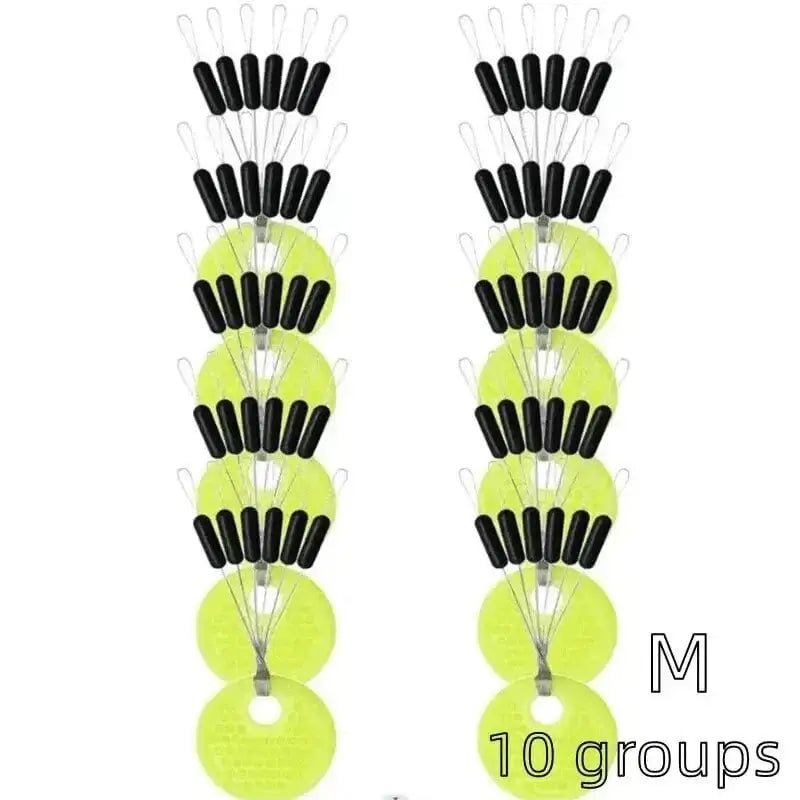 China China M Cylinder 60pcs 10 Group Resistance Space Beans Stopper Not To Hurt The Line Vertical Beans Carp Fishing Tackle Accessories