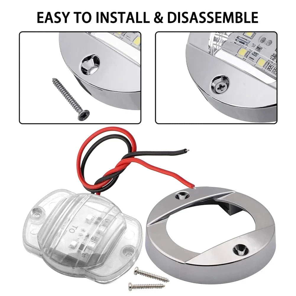 China China Marine Boat Round LED Stern Light 6Led 12V 2.2W 147LM IP67 Stern Anchor Navigation Light Stern Waterproof Boat Marine Lights