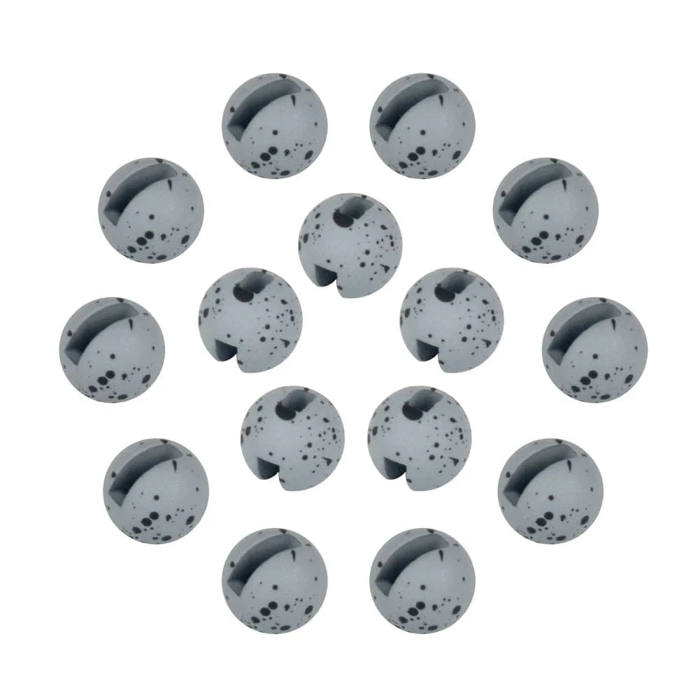 China China Matte gray black / 3.8mm Elite TG 50pcs Tungsten Slotted Beads 2.5mm-3.8mm Trout Panfish Hook Fly Tying Bead Material Multi-Color Fly Fishing Tackel