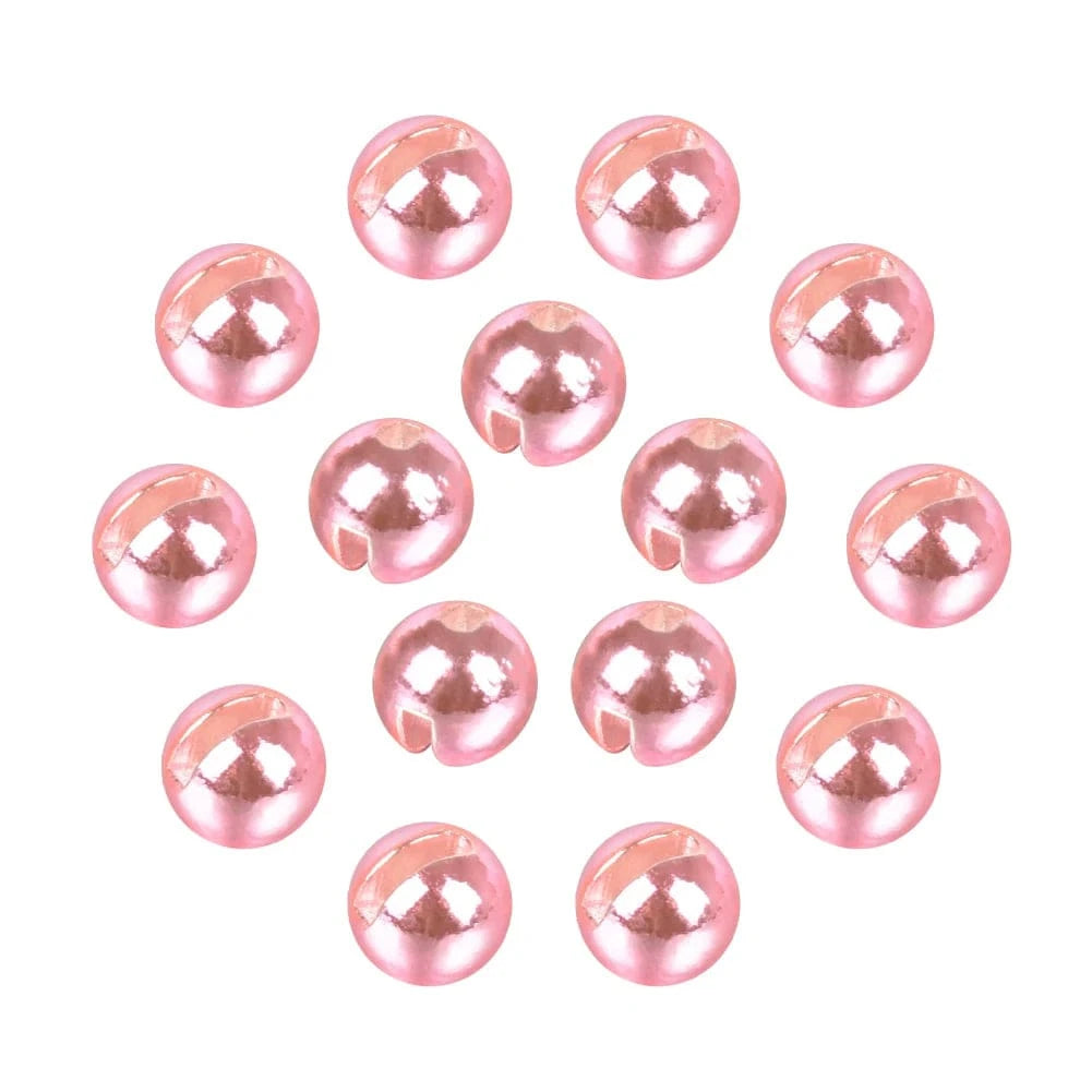 China China Metallic pink / 3.8mm Elite TG 50pcs Tungsten Slotted Beads 2.5mm-3.8mm Trout Panfish Hook Fly Tying Bead Material Multi-Color Fly Fishing Tackel