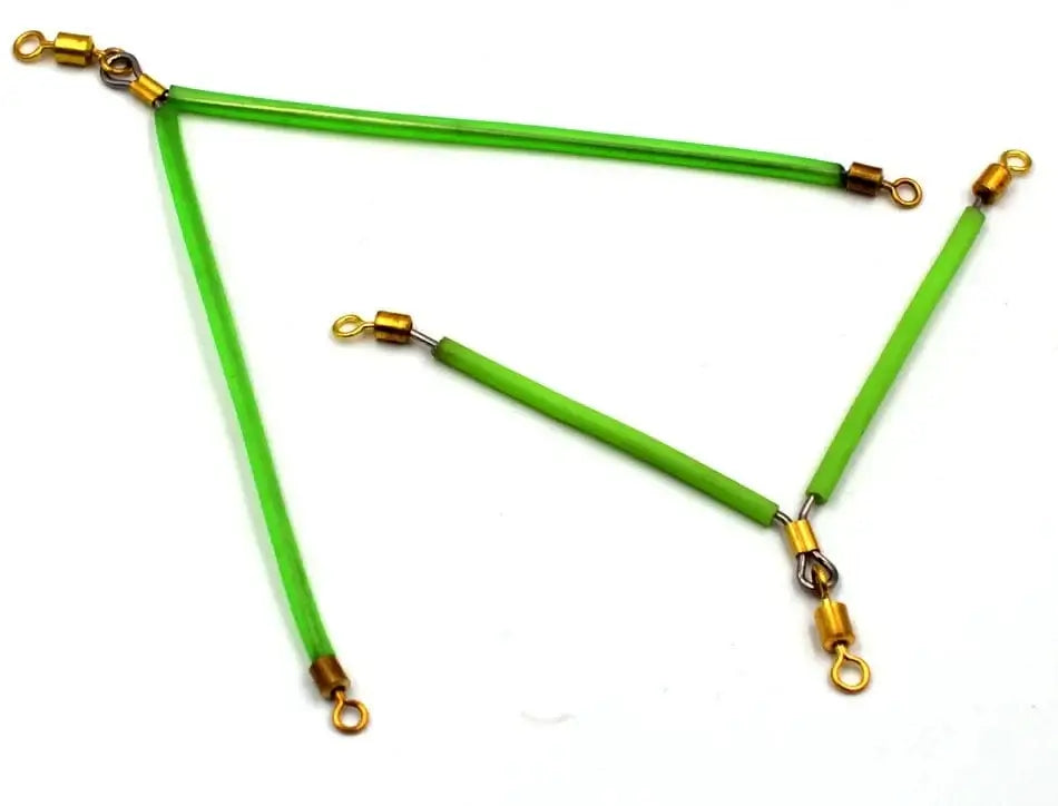 China China MNFT 6Pcs Luminous Stainless Steel Anti Tangle Booms With Swivel Hook Lure Connector Supplies Sea /Boat Fishing Tackle