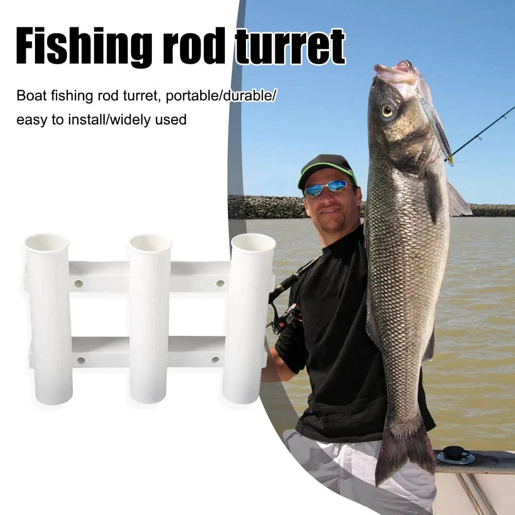China China Mount Rod Holder 3 Link Tube Fishing Pole Holder Quick Release for Boat Marine Firmly Install Portable Kayak Yacht Tackle