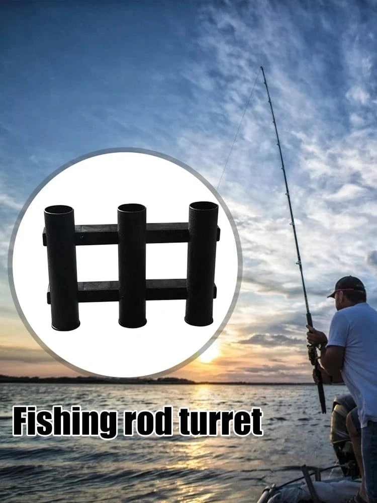 China China Mount Rod Holder 3 Link Tube Fishing Pole Holder Quick Release for Boat Marine Firmly Install Portable Kayak Yacht Tackle