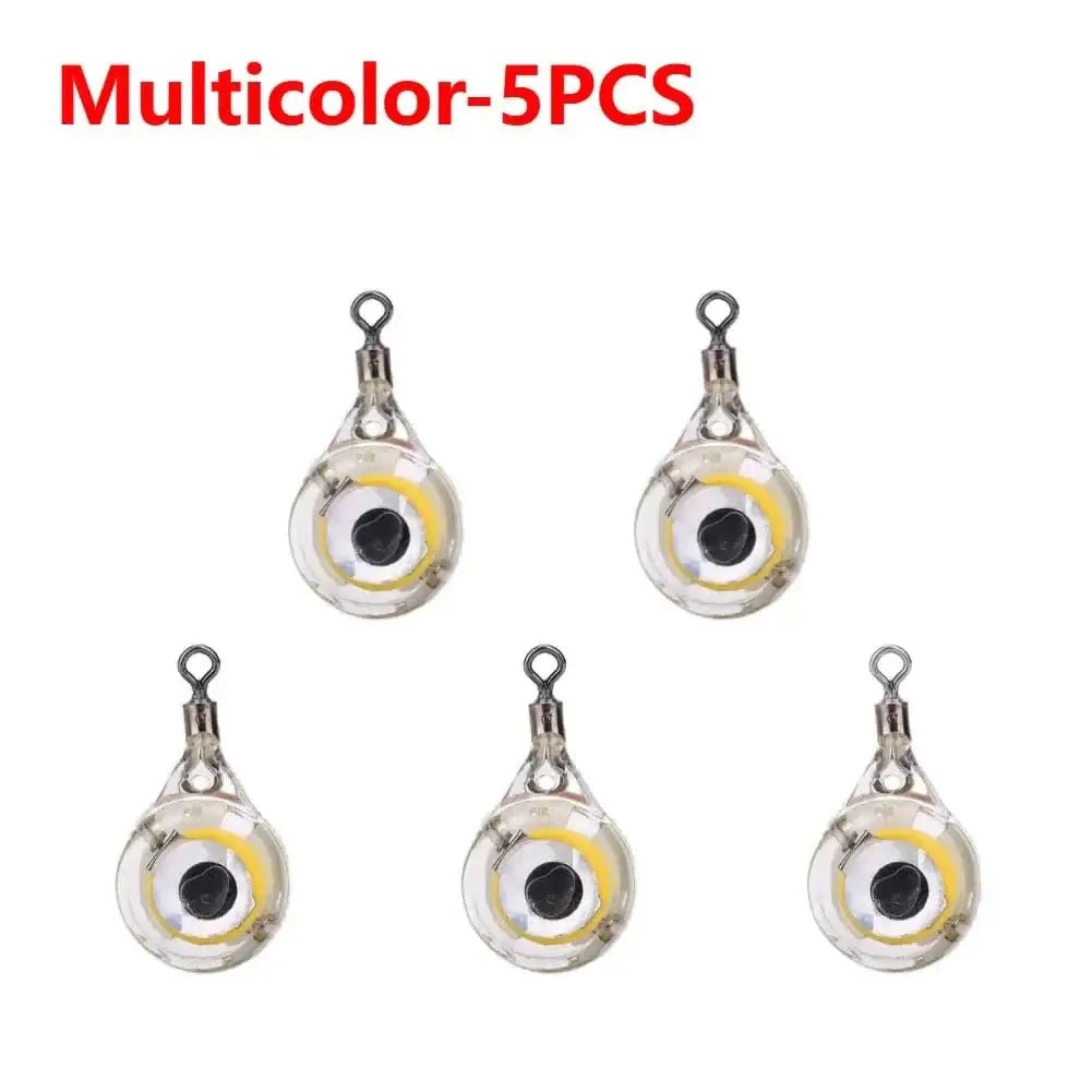 China China Multicolor 3 5-20PCS Mini Fishing Lure Light LED Deep Drop Underwater Eye Shape Fishing Squid Fishing Bait Luminous Lure for Attracting Fish