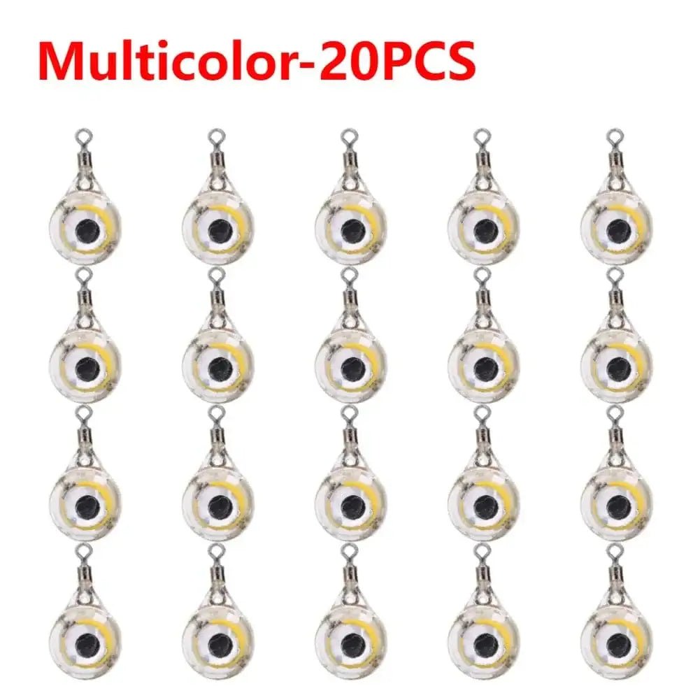 China China Multicolor 5-20PCS Mini Fishing Lure Light LED Deep Drop Underwater Eye Shape Fishing Squid Fishing Bait Luminous Lure for Attracting Fish