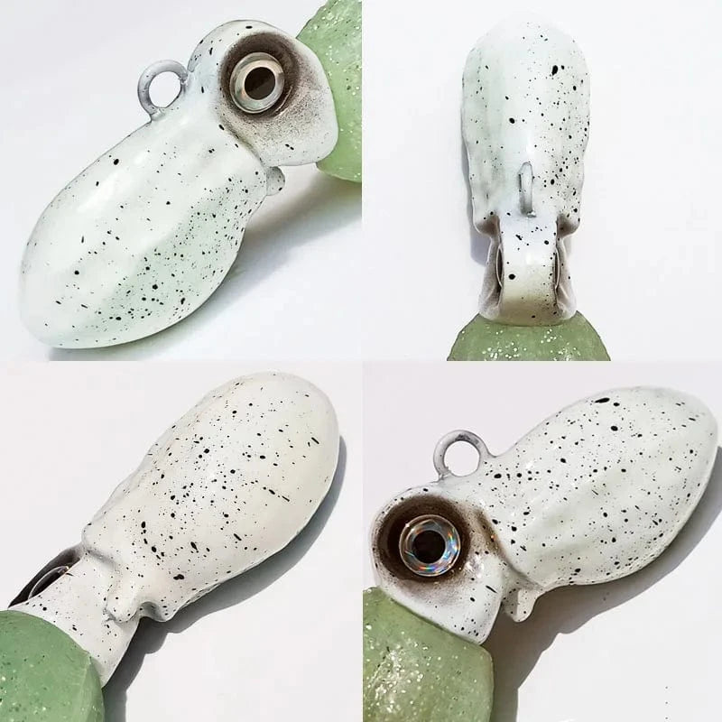 China China New 100g 150g 200g 250g 300g 350g 400g Luminous Glow Jigging lure jig head with skirt boat fishing game fishing sea jig