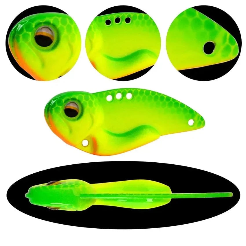 China China New 7/10/14/20g 3D EyesMetal Vib Blade Lure Sinking Vibration Baits Artificial Vibe for Bass Pike Perch Fishing 6 Colors