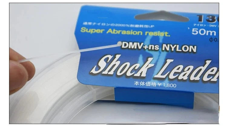 China China New JAPAN Original 50M Nylon Saltwater High Stength Jigging/Popping Leader Fishing Line #7--#60 Tuna Bass for Fishing Reel