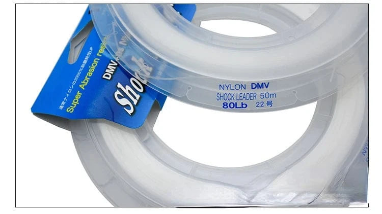 China China New JAPAN Original 50M Nylon Saltwater High Stength Jigging/Popping Leader Fishing Line #7--#60 Tuna Bass for Fishing Reel