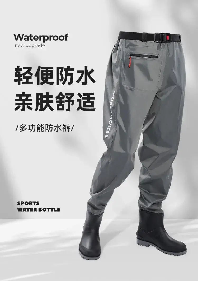 China China New Waist Length Nylon Thickened Half Body Rice Transplanting Water Wading Pants Fishing Shorts Rain Pants Fishing Suit