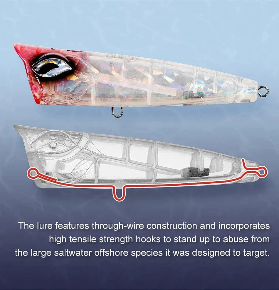 China China NOEBY Popper Fishing Lures 120mm 41g 190mm 129g Topwater Bubble Baits Jet Popper Wobblers for GT Tuna Big Game Fishing Lure