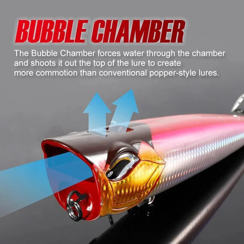 China China NOEBY Popper Fishing Lures 120mm 41g 190mm 129g Topwater Bubble Baits Jet Popper Wobblers for GT Tuna Big Game Fishing Lure