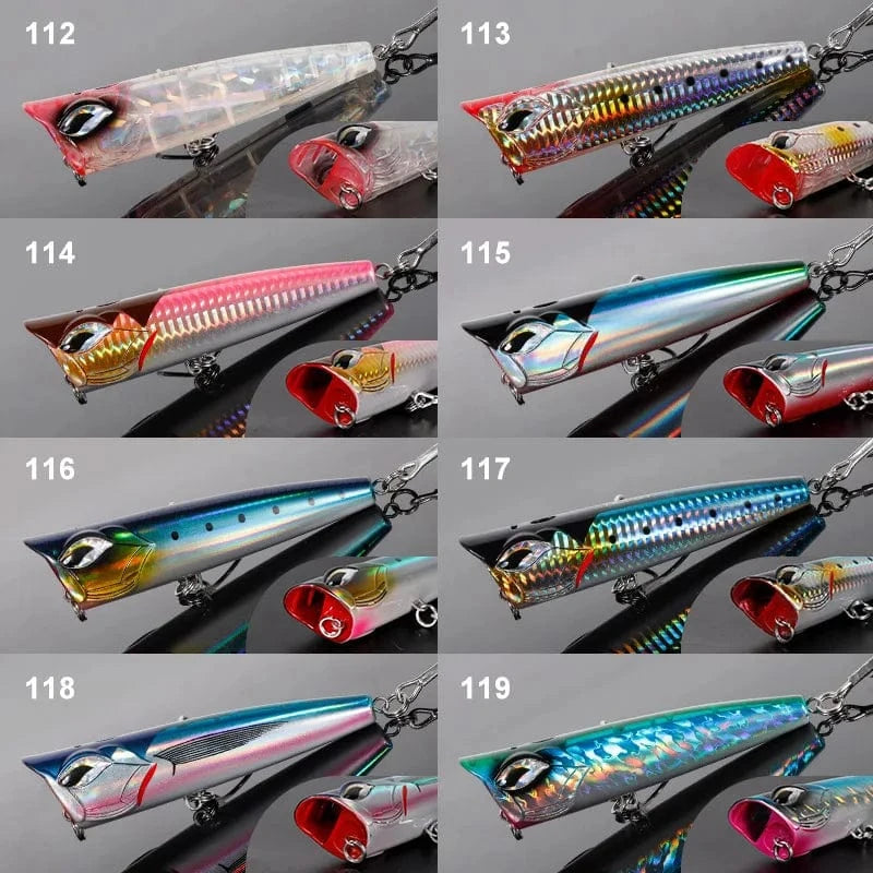China China NOEBY Popper Fishing Lures 120mm 41g 190mm 129g Topwater Bubble Baits Jet Popper Wobblers for GT Tuna Big Game Fishing Lure