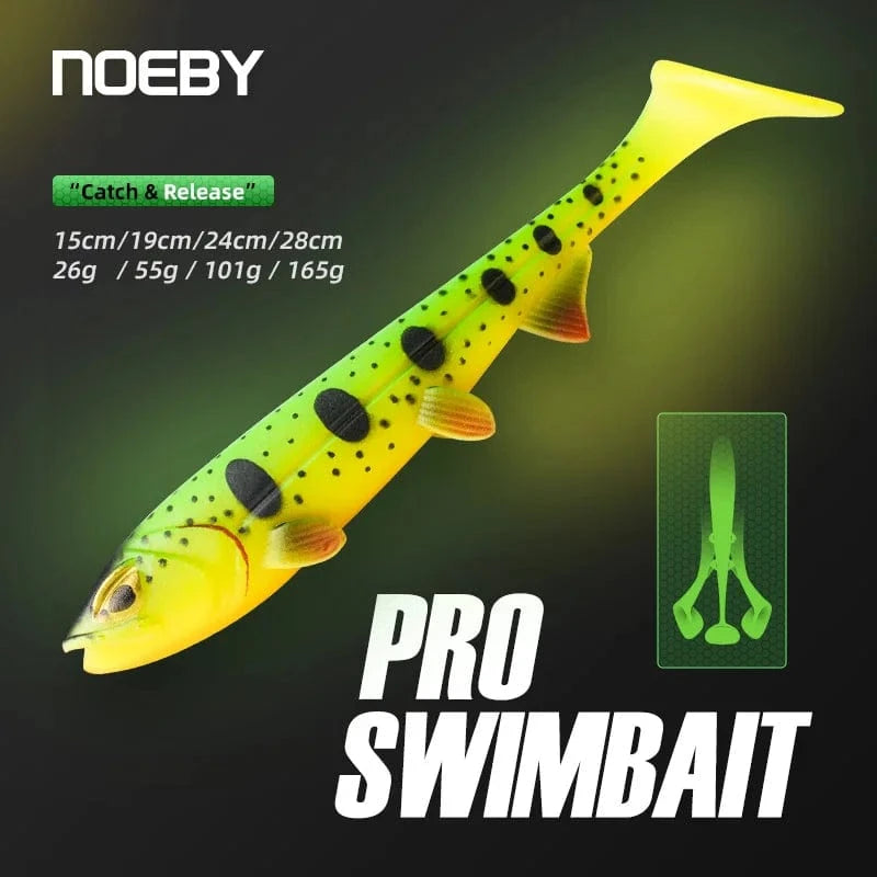 China China Noeby Pro Swimbait Soft Lure 15cm 26g 19cm 55g 24cm 101g 28cm 165g Sinking Silicone Wobblers Pike Big Game Fishing Soft Bait