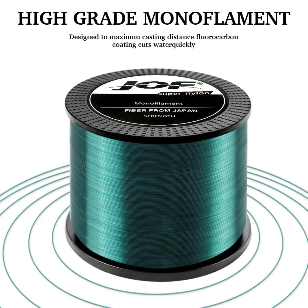 China China Nylon Fishing Line Japanese Super Strong Monofilament Main Line 500m 0.168mm 0.5mm 2.5mm 4.4- 28.6LB Fishing Cord for Saltwater
