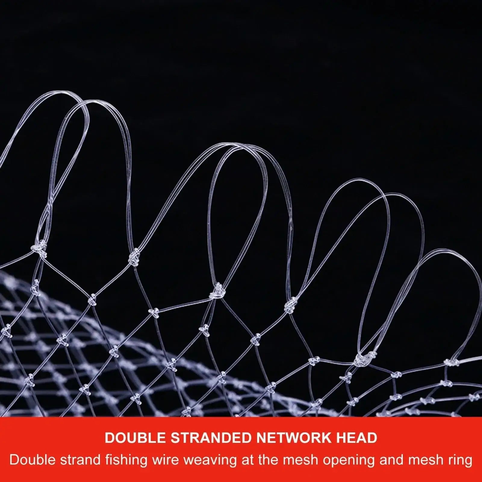 China China Nylon Net Large Hole Diameter Portable Fishing Net Mesh Hole Net Collapsible Hole Fishing Tools 55/70/85/95cm Mesh for Planting