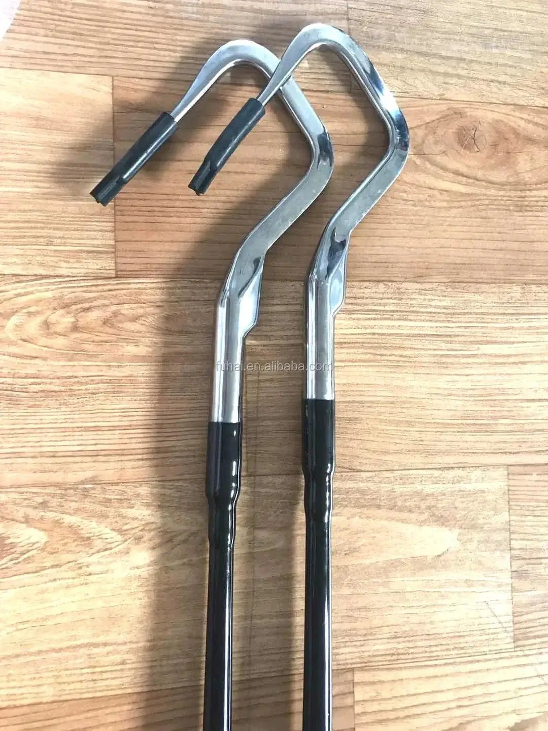 China China OEM Max drag 200kgs OEM carbon handle 316 Stainless Steel Factory Hook Gaff  1.6m 1.8m 2.1m Big Fish Fishing Tools & Accessories