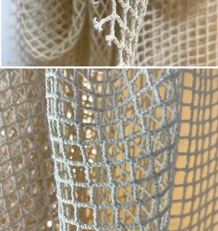 China China Off white / 50x150cm Fishing Net Fabric Cotton Linen Large Mesh Diamond Shooting Background Creative Diy Sewing By The Meter Wholesale