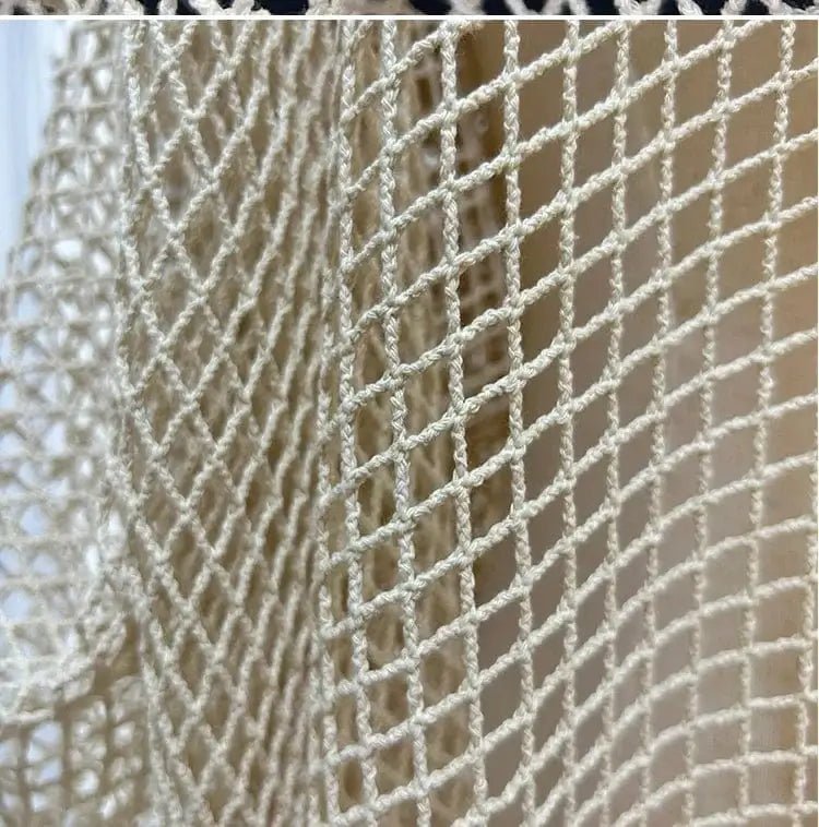 China China Off white / 50x150cm Fishing Net Fabric Cotton Linen Large Mesh Diamond Shooting Background Creative Diy Sewing By The Meter Wholesale