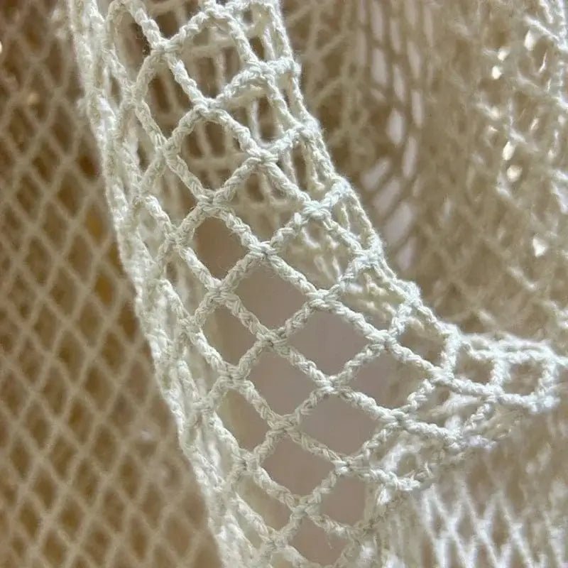China China Off white / 50x150cm Fishing Net Fabric Cotton Linen Large Mesh Diamond Shooting Background Creative Diy Sewing By The Meter Wholesale