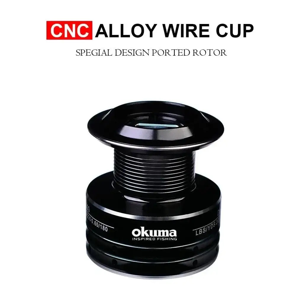 China China Okuma All Metal Wire Cup Spinning Fishing Boat 5.2:1 4.7:1 Rotating Drum 19KG ResistanceRotating Drum Fishing Drum 3000-6000