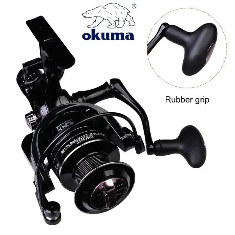 China China Okuma All Metal Wire Cup Spinning Fishing Boat 5.2:1 4.7:1 Rotating Drum 19KG ResistanceRotating Drum Fishing Drum 3000-6000