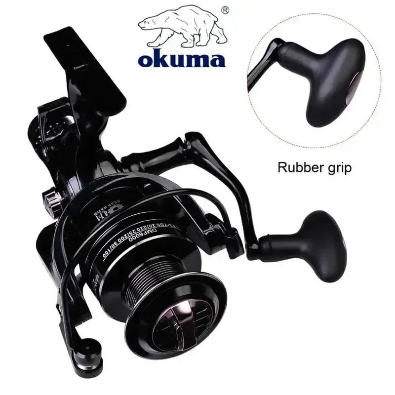 China China Okuma All Metal Wire Cup Spinning Fishing Boat 5.2:1 4.7:1 Rotating Drum 19KG ResistanceRotating Drum Fishing Drum 3000-6000