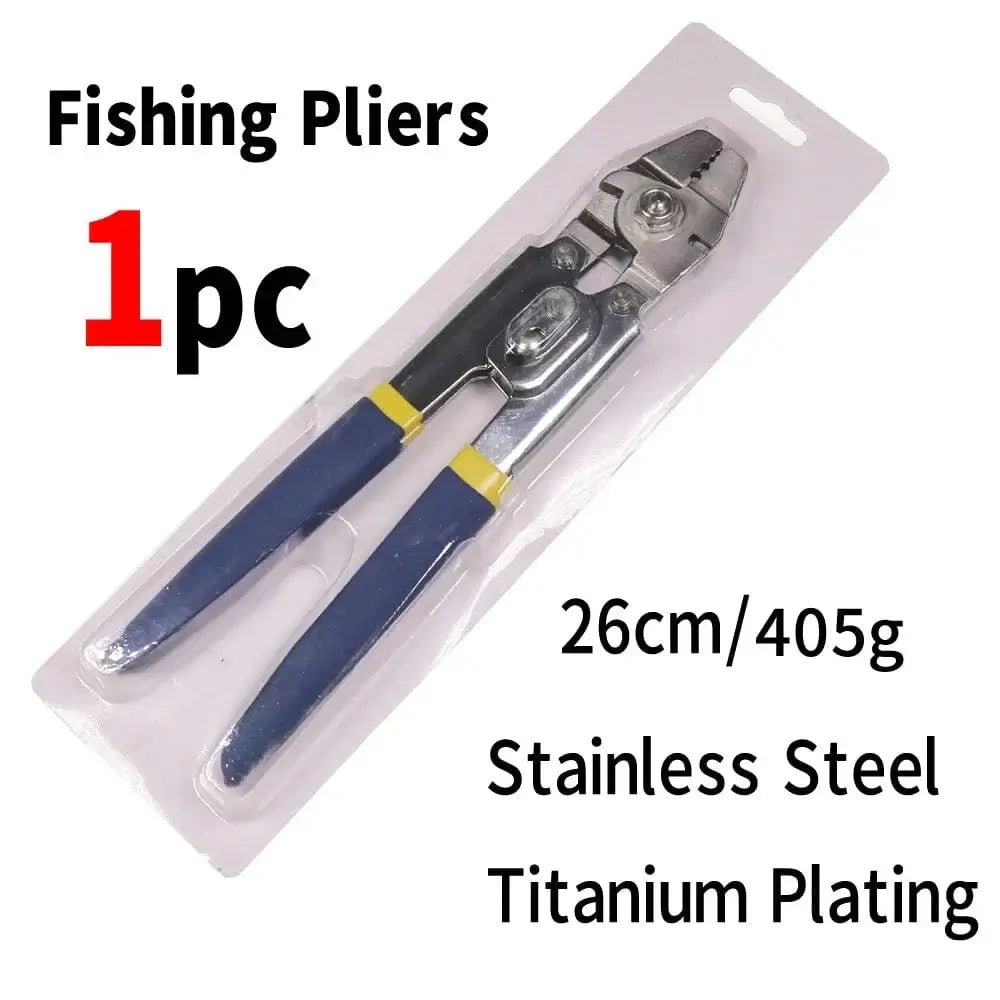 China China Only Fishing Pliers Saltwater Fishing Stainless Steel Multifunctional Fishing Pliers Steel Wire Cutter Hook Tying Tool With Crimps Tube Free Box
