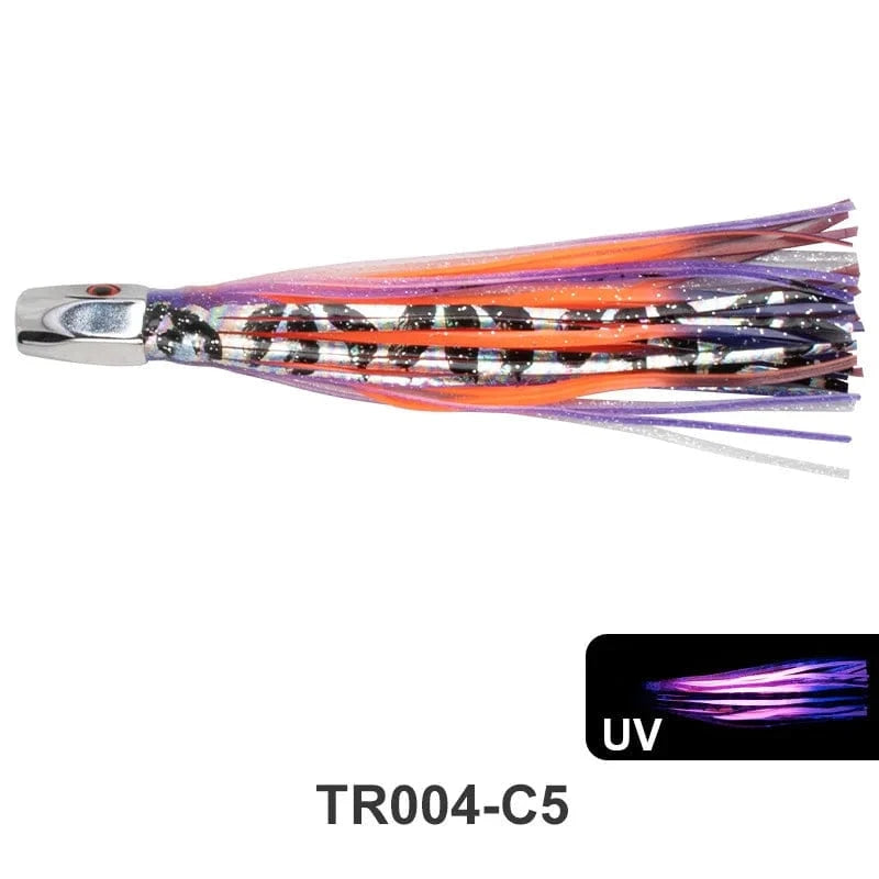 China China orange-1pc 1pc 20.5cm 76g Trolling Lure Bait Copper Head Octopus Squid Skirt Bait Big Game Drag Fishing Marlin Tuna Pesca Hard Bait