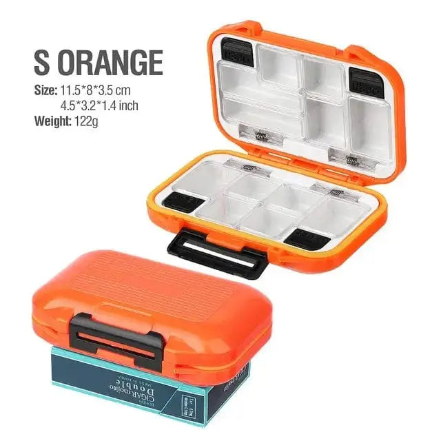 China China orange-S Large Capacity 24/28 Grid Fishing Gear Accessories Waterproof sub-Box Fishing Hook Supplies Tool Storage Box Fishing Tackle Box