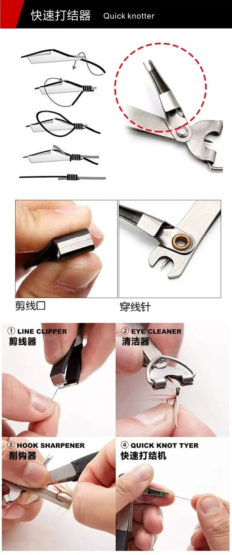 China China Outdoor Fishing Tackle Accessories Fish Line Cutter Clips Pins Fishing Supplies Folding Line Cut Clipper Scissor Fishing Tools