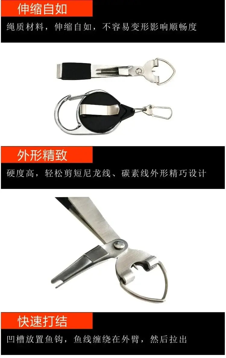 China China Outdoor Fishing Tackle Accessories Fish Line Cutter Clips Pins Fishing Supplies Folding Line Cut Clipper Scissor Fishing Tools