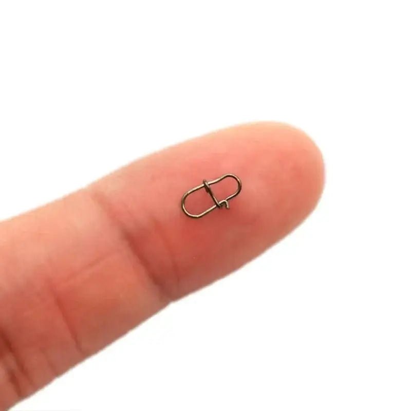 China China OUTKIT 50PCS Stainless Steel Pin Swivel Fishing Accessories Connector Lure Clip Rolling Swivels Sea Fishing Tackle