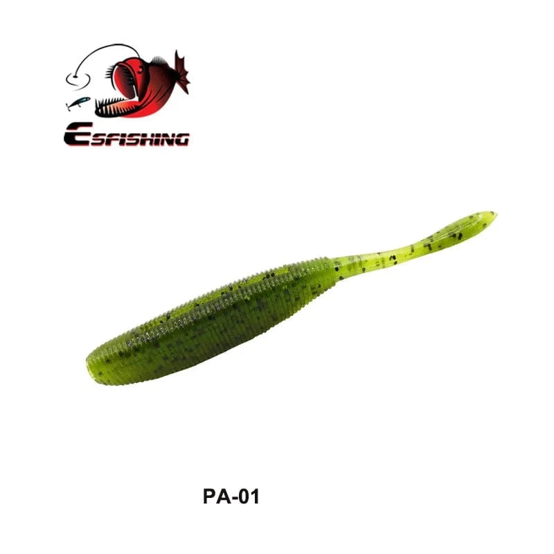 China China PA01 / 100mm 8pcs KESFISHING Artificial Silicone Soft Baits Drive Shad 4" Bass Pike Shrimp Scented Salts Pesca Fishing Lures Tackle