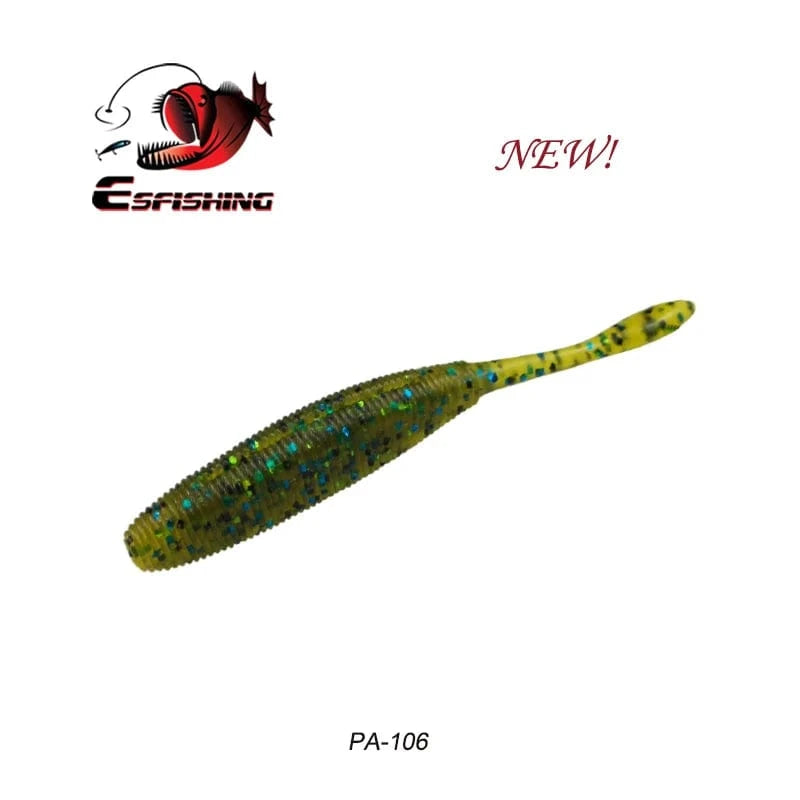 China China PA106 / 100mm 8pcs KESFISHING Artificial Silicone Soft Baits Drive Shad 4" Bass Pike Shrimp Scented Salts Pesca Fishing Lures Tackle