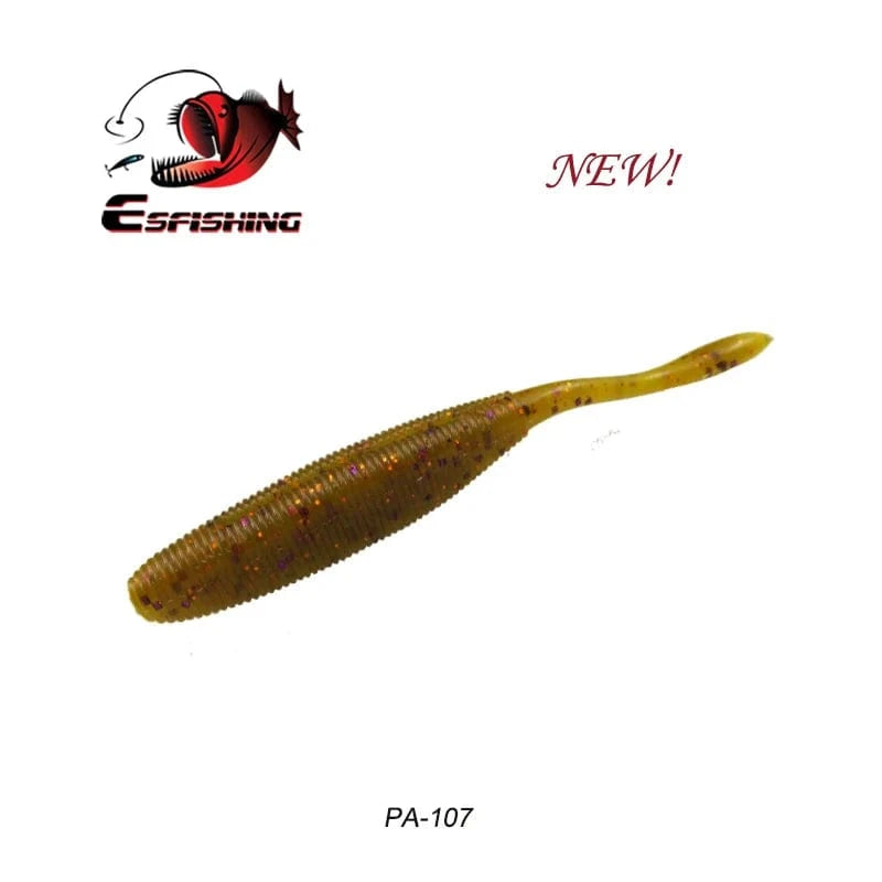 China China PA107 / 100mm 8pcs KESFISHING Artificial Silicone Soft Baits Drive Shad 4" Bass Pike Shrimp Scented Salts Pesca Fishing Lures Tackle