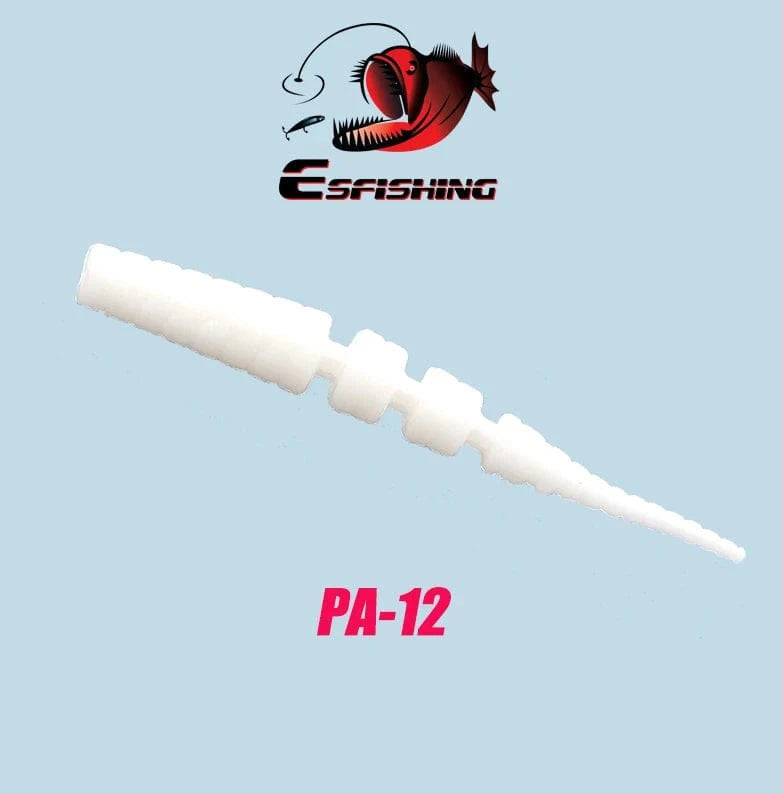 China China PA12 / 42mm 20pcs KESFISHING Jig Worm Lures Polaris 42mm Pesca Bass Trout Winter Ice Fishing Injection Salts and Scents Soft Baits